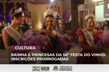 Prorrogadas as inscrições para o Concurso da Rainha e Princesas da 58ª Festa do Vinho