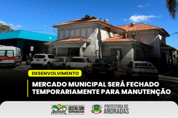 Mercado Municipal em manutenção