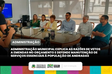 Prefeitura apresenta esclarecimentos sobre os vetos a emendas ao orçamento