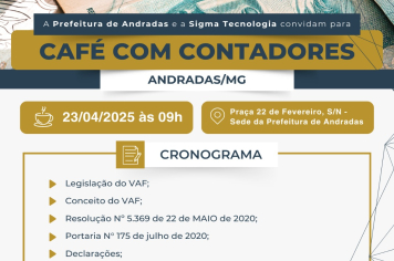 Prefeitura de Andradas realiza “Café com Contadores”