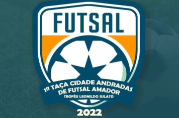 RESULTADOS DOS JOGOS DA 1ª TAÇA CIDADE ANDRADAS DE FUTSAL AMADOR TROFÉU “LEONILDO SULATO”