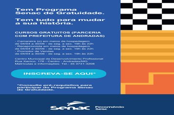 QUALIFICAÇÃO PROFISSIONAL: PREFEITURA DE ANDRADAS OFERECE OPORTUNIDADES DE APRENDIZAGEM