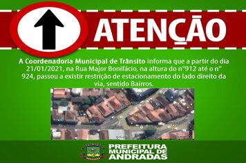 ATENÇÃO: MUDANÇAS NO TRÂNSITO!