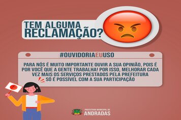 QUER FAZER ALGUMA RECLAMAÇÃO!