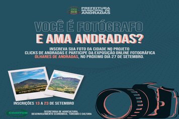 EXPOSIÇÃO FOTOGRÁFICA ESTÁ COM AS INSCRIÇÕES ABERTAS