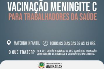 MENINGITE TIPO C: VACINA ESTÁ DISPONÍVEL APENAS PARA OS PROFISSIONAIS DE SAÚDE