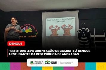 Ação de conscientização contra a dengue mobiliza 240 alunos da rede pública de ensino