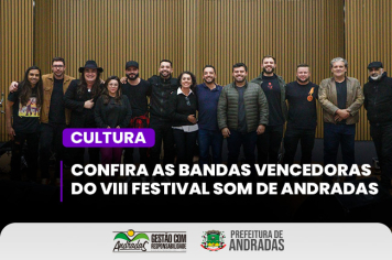Resultado do VIII Festival Som de Andradas