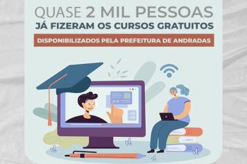 QUASE 2 MIL PESSOAS JÁ PARTICIPARAM DOS CURSOS DE QUALIFICAÇÃO PROFISSIONAL OFERECIDOS PELA PREFEITURA DE ANDRADAS