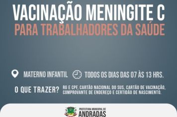 MENINGITE TIPO C: VACINA ESTÁ DISPONÍVEL APENAS PARA OS PROFISSIONAIS DE SAÚDE