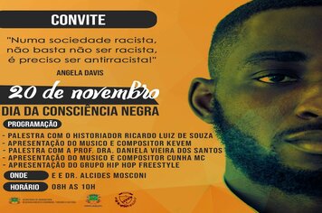 PROGRAMAÇÃO DIA DA CONSCIÊNCIA NEGRA EM ANDRADAS