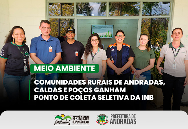 Comunidades rurais de Andradas ganham ponto de coleta seletiva