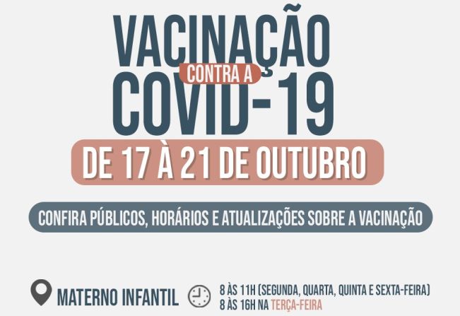 COVID-19: VACINA ESTÁ LIBERADA PARA CRIANÇAS A PARTIR DOS 03 ANOS DE IDADE EM ANDRADAS!