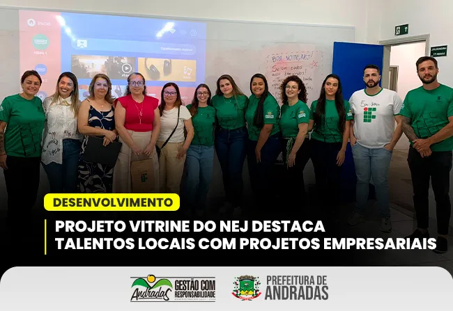 Alunos do NEJ apresentam Projeto Vitrine e fortalecem conexão com o setor produtivo