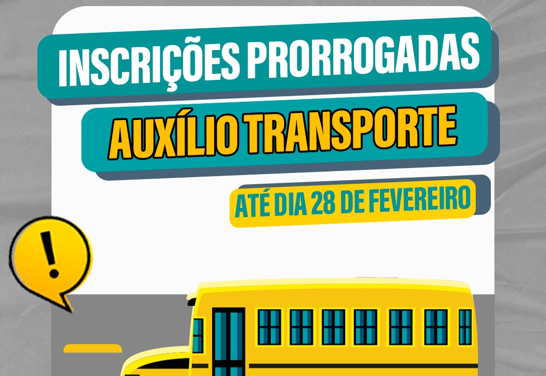 Atenção! Auxílio-transporte: Inscrições prorrogadas!