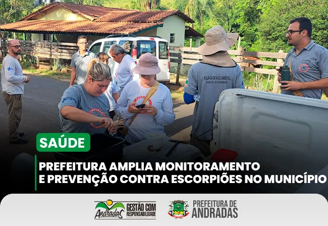Andradas intensifica ações contra escorpiões e reforça alerta à população