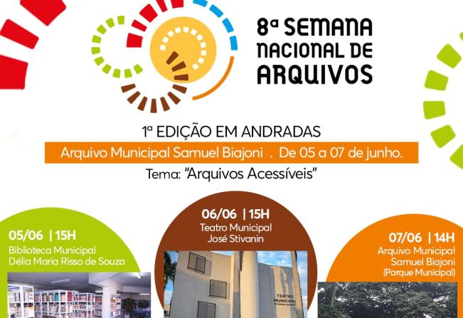 PREFEITURA DE ANDRADAS PROMOVE A 8ª SEMANA NACIONAL DE ARQUIVOS