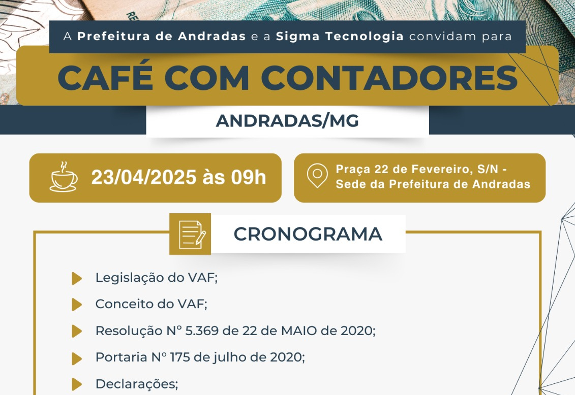 Prefeitura de Andradas realiza “Café com Contadores”
