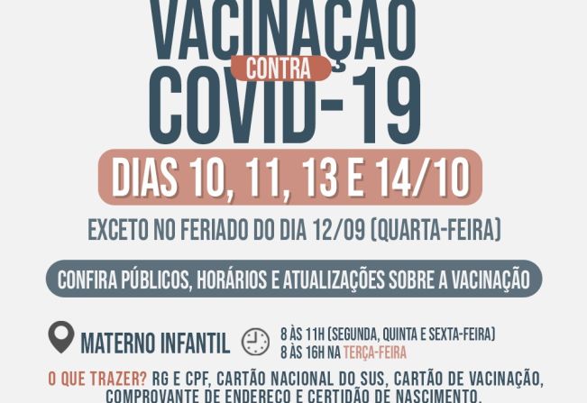 COVID-19: VACINA ESTÁ LIBERADA PARA CRIANÇAS A PARTIR DOS 03 ANOS DE IDADE EM ANDRADAS!