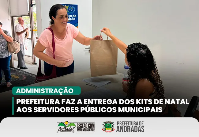Entrega dos kits de Natal