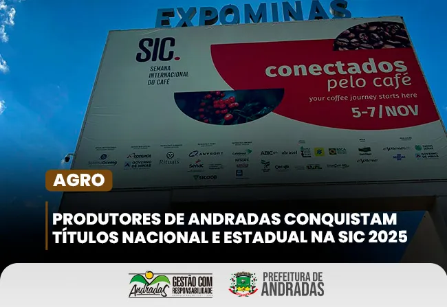 Andradenses conquistam títulos na Semana Internacional do Café 2025