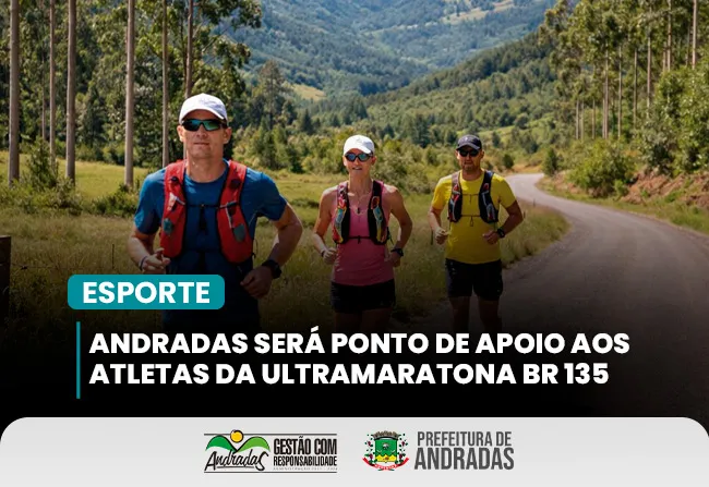 Ultramaratona BR 135 cruza Andradas pelo Caminho da Fé