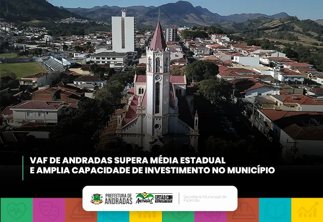 VAF - Andradas avança acima da média estadual e amplia recursos para investimentos públicos