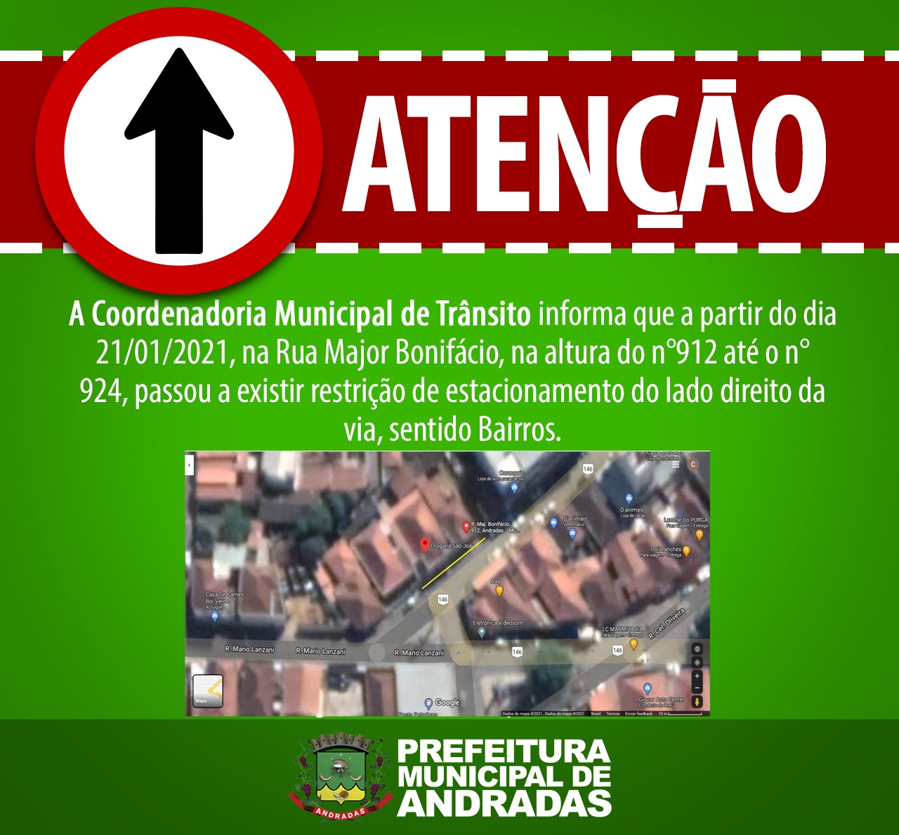 ATENÇÃO: MUDANÇAS NO TRÂNSITO!
