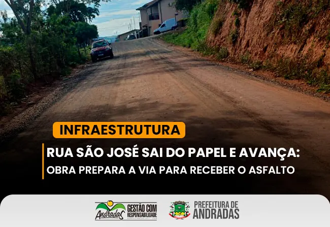 Rua São José ficará interditada para obras