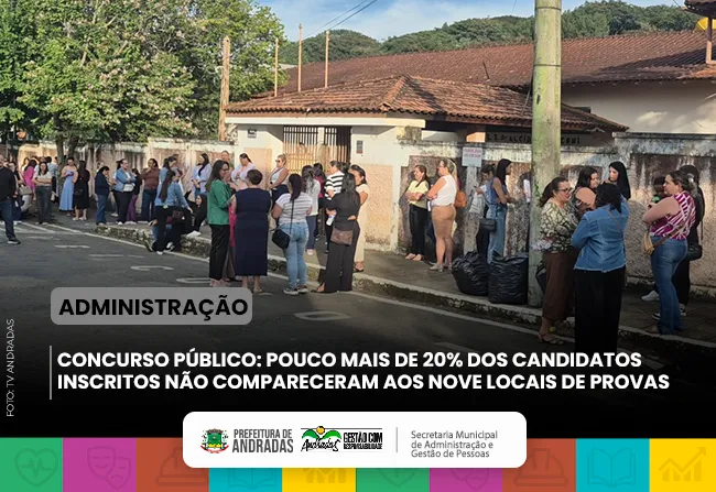 Prefeitura de Andradas divulga gabarito do concurso; recursos vão até dia 25