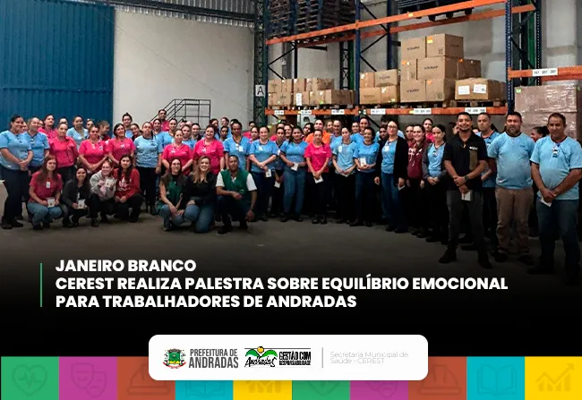 Cerest encerra Janeiro Branco com o tema Saúde Mental no Trabalho