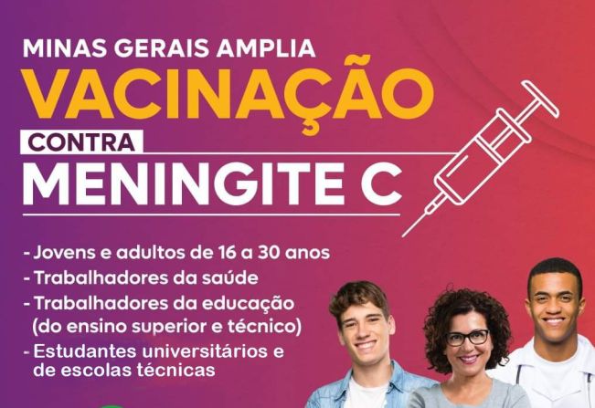 ATENÇÃO! MAIS PESSOAS PODEM SE VACINAR CONTRA A MENINGITE TIPO C!