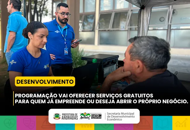 Semana do MEI terá atendimento gratuito para empreendedores em Andradas