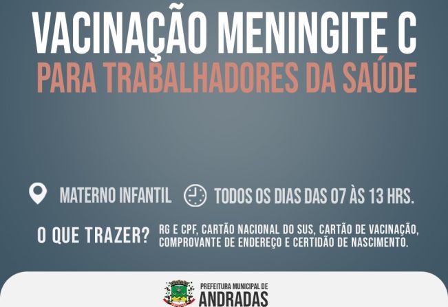 MENINGITE TIPO C: VACINA ESTÁ DISPONÍVEL APENAS PARA OS PROFISSIONAIS DE SAÚDE