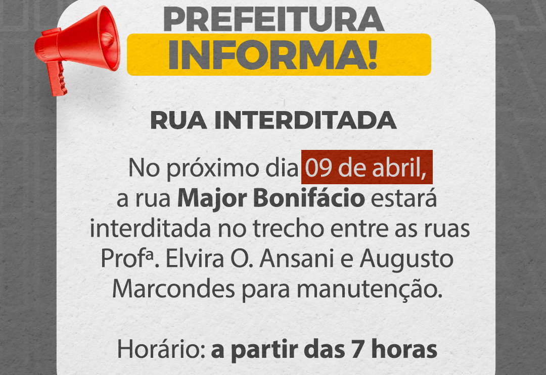 Rua Interditada