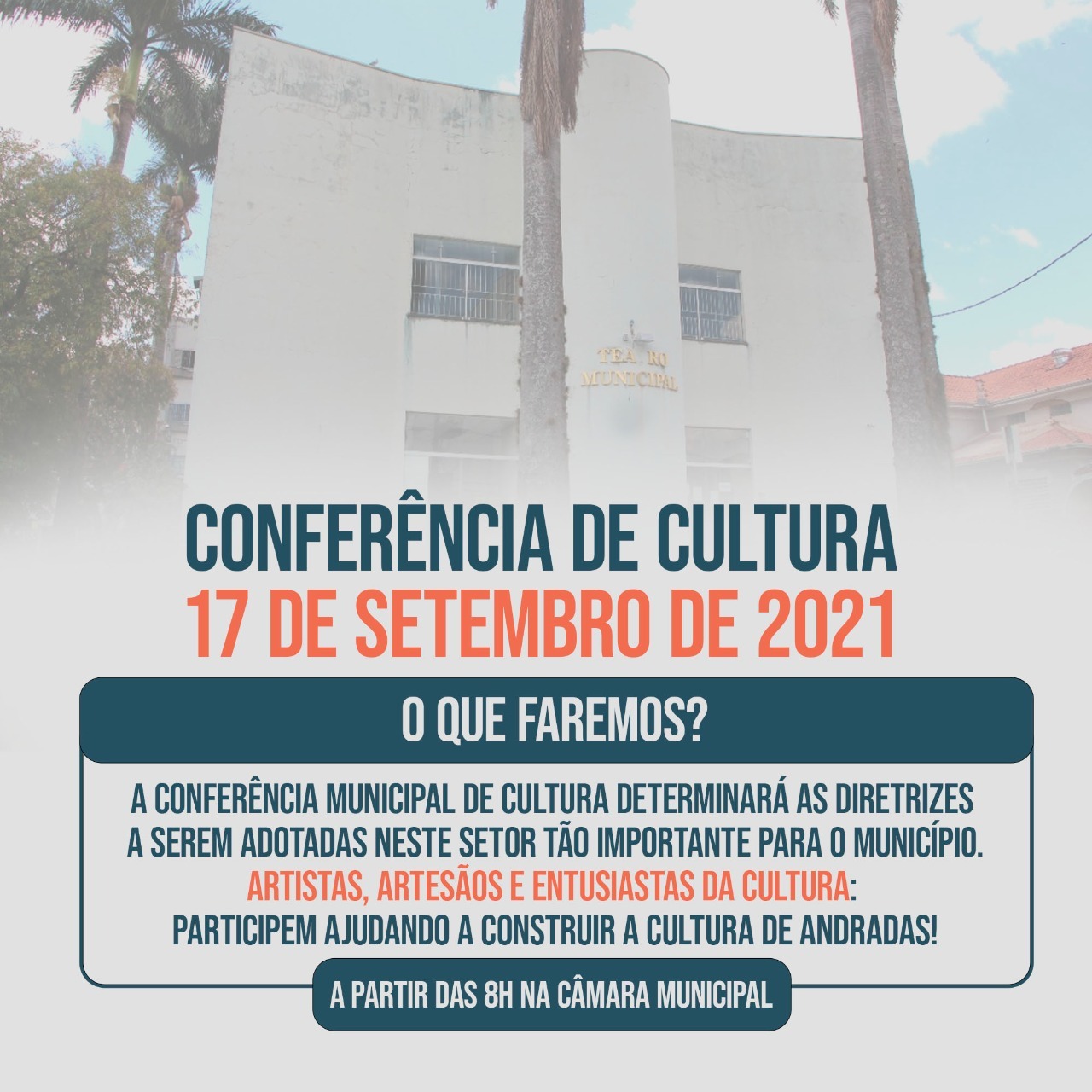 ANDRADAS PROMOVE 1ª CONFERÊNCIA MUNICIPAL DE CULTURA