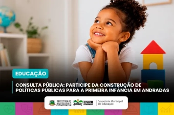 Andradas abre consulta pública para construção do Plano Municipal pela Primeira Infância