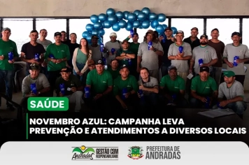 Andradas reforça cuidados com a saúde do homem