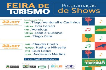 FEIRA DE TURISMO DE ANDRADAS E REGIÃO TEM INÍCIO
