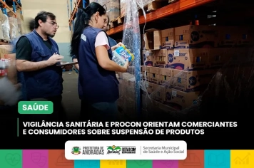Prefeitura de Andradas intensifica fiscalização após alerta da ANVISA sobre produtos de limpeza com lote específico