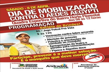 Secretaria de Saúde realiza mais um dia de Mobilização contra o Aedes Aegypti
