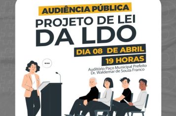 PREFEITURA DE ANDRADAS PROMOVE AUDIÊNCIA PÚBLICA SOBRE A LEI DE DIRETRIZES ORÇAMENTÁRIAS NESTA SEGUNDA-FEIRA, 08 DE ABRIL