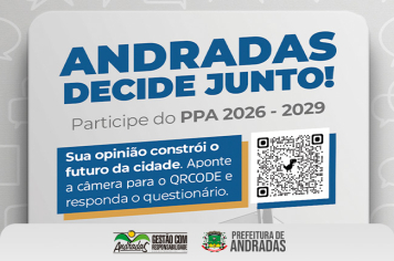 Andradas abre consulta pública sobre o PPA 2026–2029