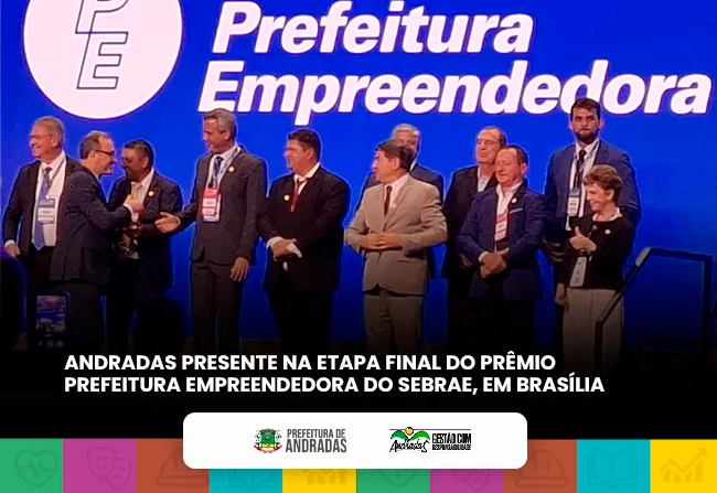 Andradas presente em premiação nacional do Sebrae em Brasília