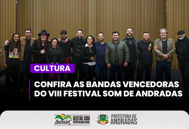 Resultado do VIII Festival Som de Andradas